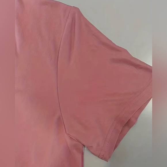 BRAND NEW “you are enough” Crew Neck Short Sleeve T-shirt, Size LARGE, ROSE GOLD - Picture 4 of 7